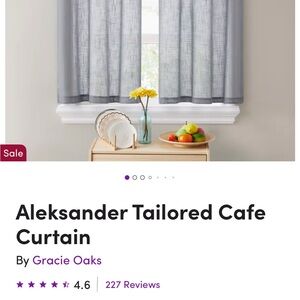 Gracie Oaks Gray Tailored Curtain Accents